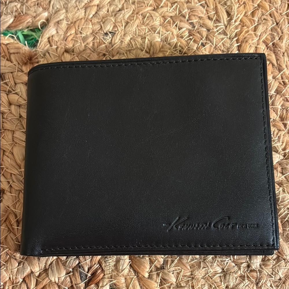 Kenneth Cole New York Black Wallet Bifold Leather